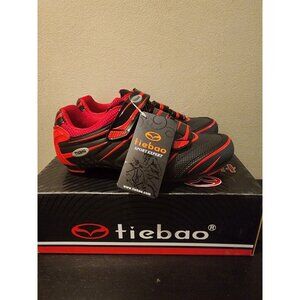 Tiebao Mens MTB Mountain Biking Shoes, Nylon Fiberglass Synthetic Leather US7.5